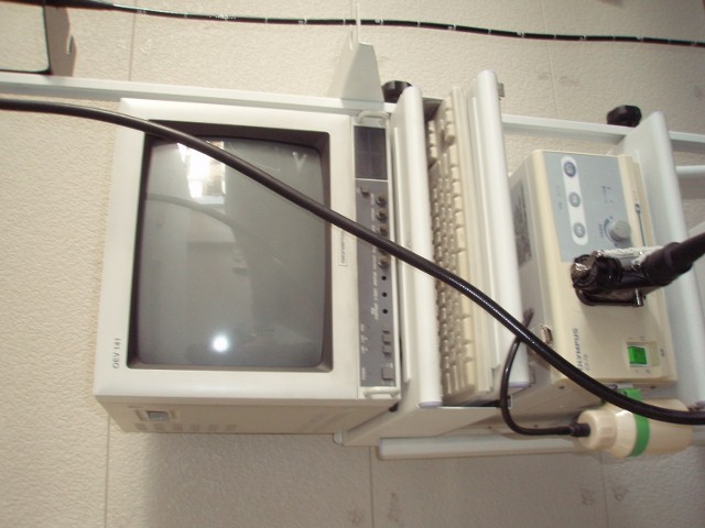ビデオシステムセット　CV-70.GIF-PV70.モニターTV.トロリー